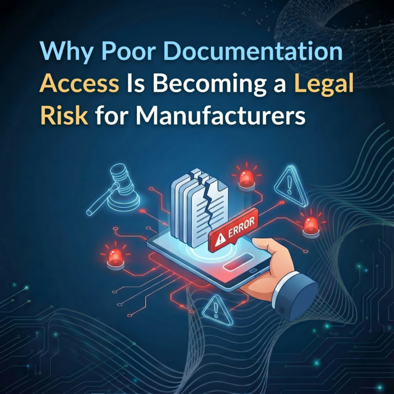Why Poor Documentation Access Is Becoming a Legal Risk for Manufacturers